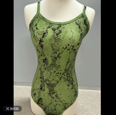 训练女款单层竞速泳衣外贸尾货（单层不带垫中叉）