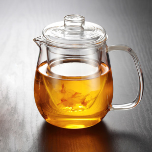 家用冲煮茶器过滤单壶烧水壶 玻璃茶壶耐高温加厚泡茶杯红茶具套装