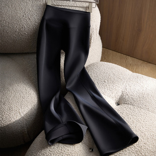 Cerotich韩国晓星氨纶云朵感加绒喇叭裤女秋冬提臀健身瑜伽保暖裤