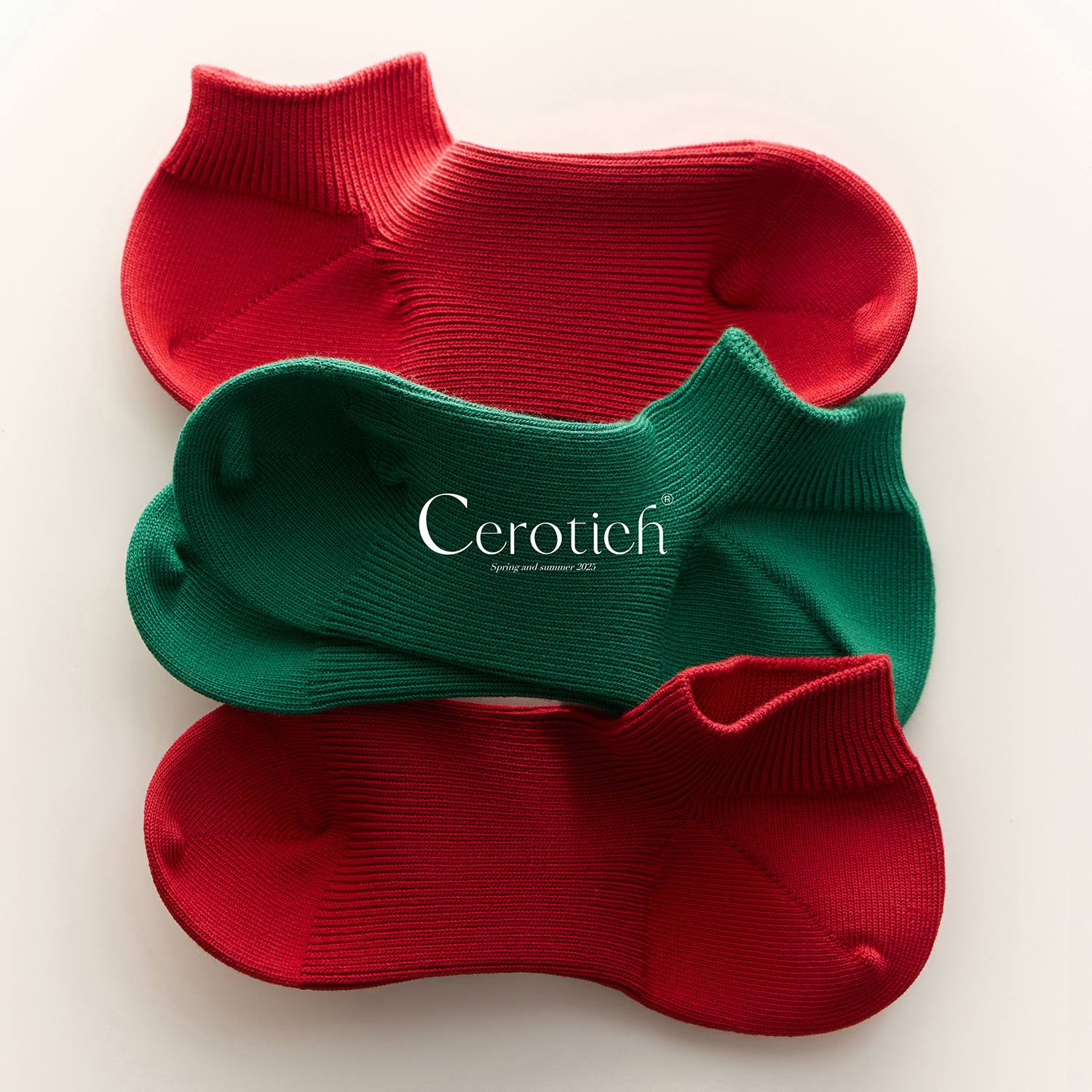 Cerotich双针坑条船袜直角不掉跟隐形袜男女纯色休闲中性袜子批发