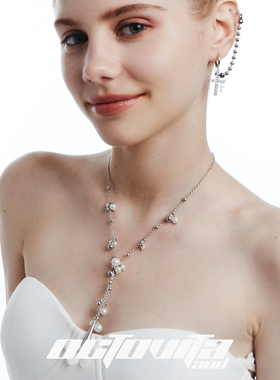 OCTO VITA原创设计锁骨链 梦幻涟漪氛围感珍珠流苏千金风锁骨链