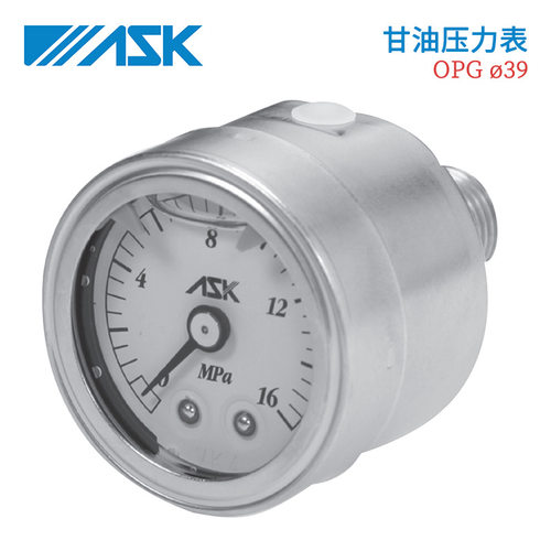 日本ASK压力表OPG-AT-G1/4-60X25MPa/4-60X40MPa/4-60X60MPa