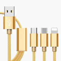 Extended 1.5-meter, 2-meter, 3-meter one-drag three-in-one data cable, ultra-long fast charging three-in-one charging cable, suitable for Apple, Huawei, oppo, Android, vivo, Xiaomi type-c mobile phone chargers, car multi-head thumbnail 5