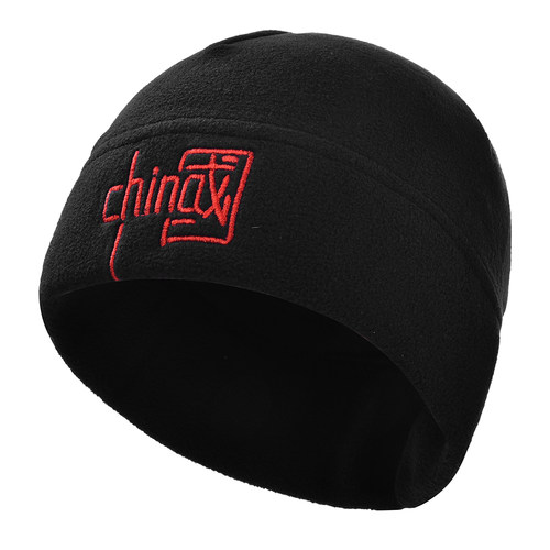 抓绒帽子男士护耳冬季保暖运动户外登山中国防风防寒跑步骑行头套