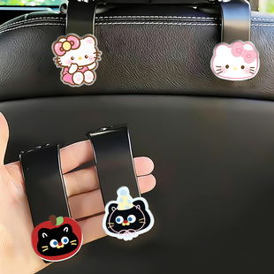 车载挂钩汽车后排可爱高颜值亚克力椅背座椅车上收纳创意车饰品女