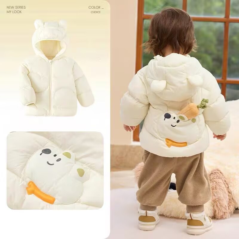 【白鸭绒】批发童装2025婴儿羽绒服秋冬新款男女小宝宝洋气保暖
