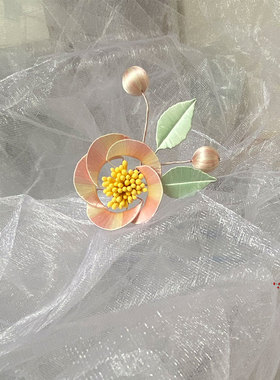 南笙记原创白菜缠花饰品