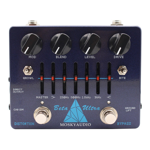 MOSKYaudio Beta Ultra 乐器失真均衡器 DI 贝斯效果器