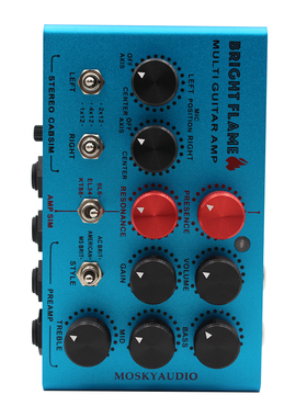 MOSKYaudio BRIGHT FLAME 多功能吉他箱体模拟 DI 吉他效果器