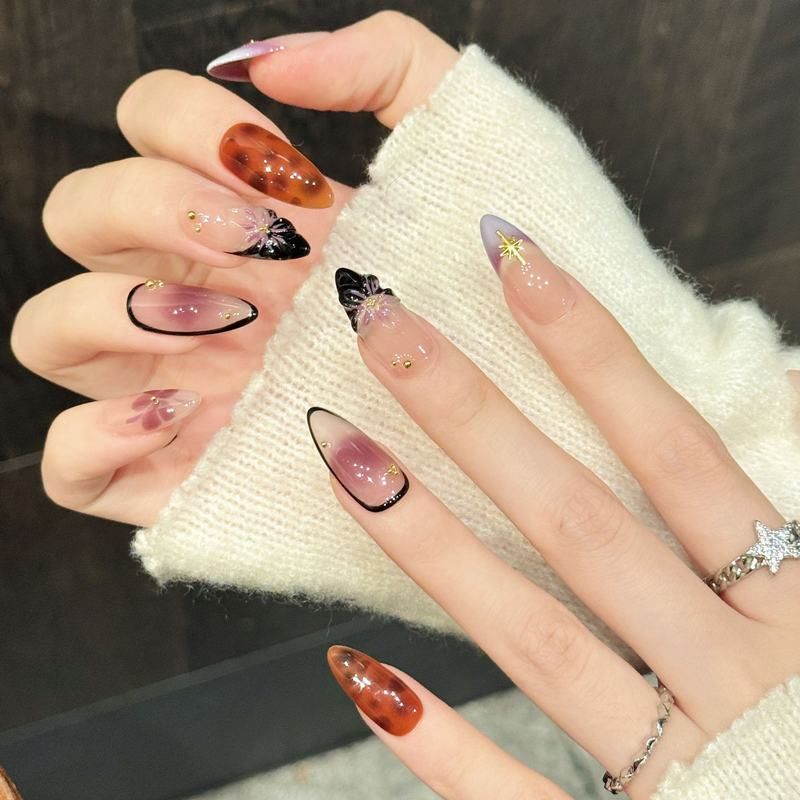 艺禾原创【粉紫星花】粉紫渐变星