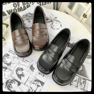 制服鞋JK基础款日系校供学院风学生单鞋低跟小皮鞋4900同款英伦风