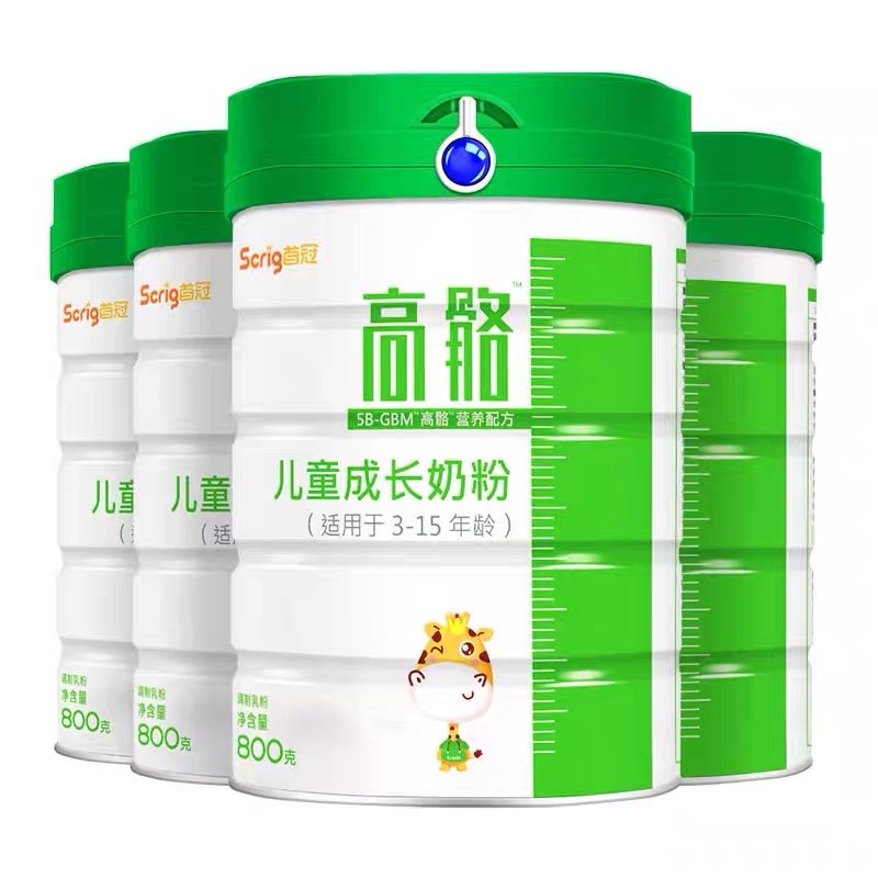 首冠高骼儿童成长奶粉青少年学生高钙铁锌营养牛奶粉3-15岁800g,婴童奶粉,儿童奶粉（非4段）,淘宝优惠券,粉丝福利购,淘宝优惠卷