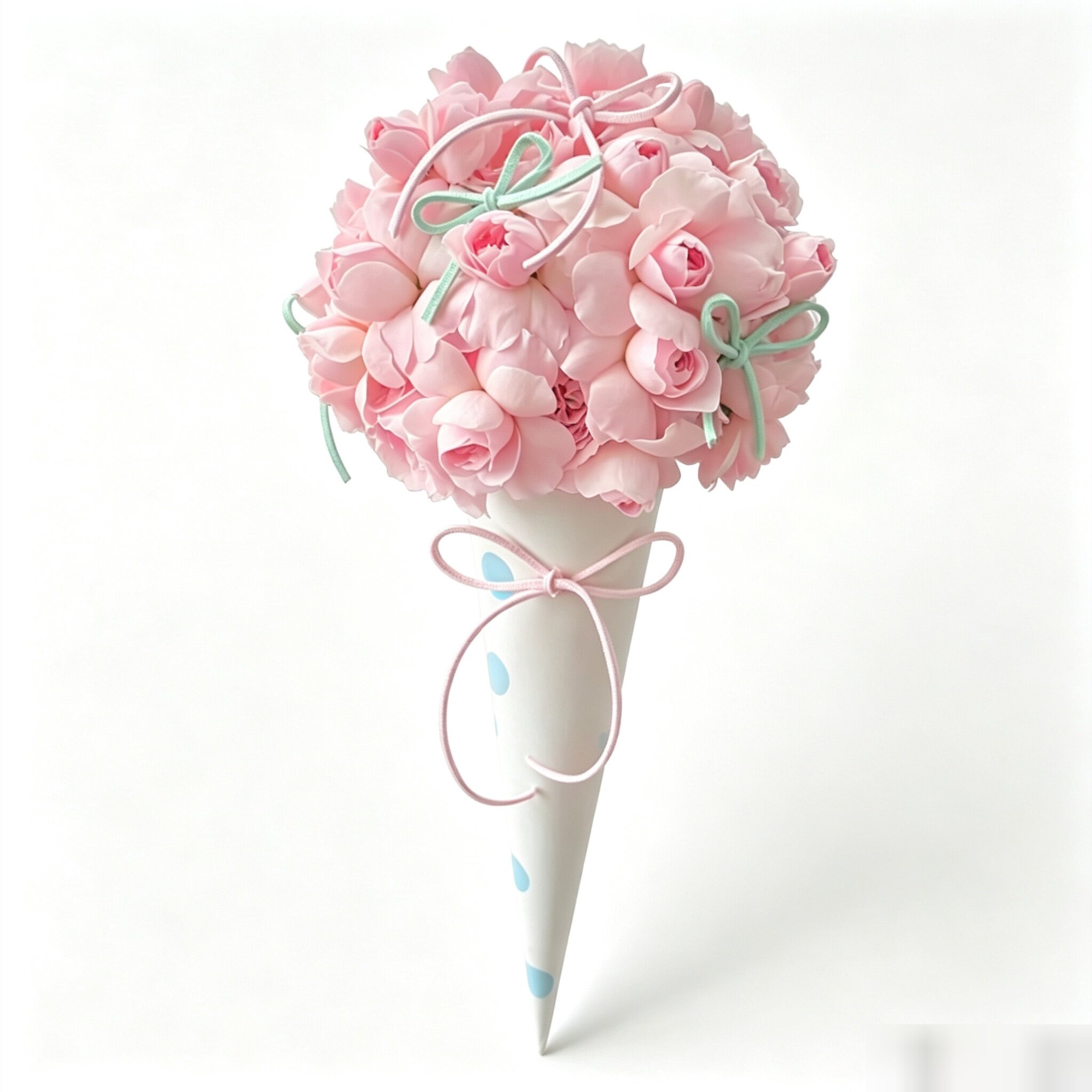 冰淇淋小甜筒仿真香皂花束成品