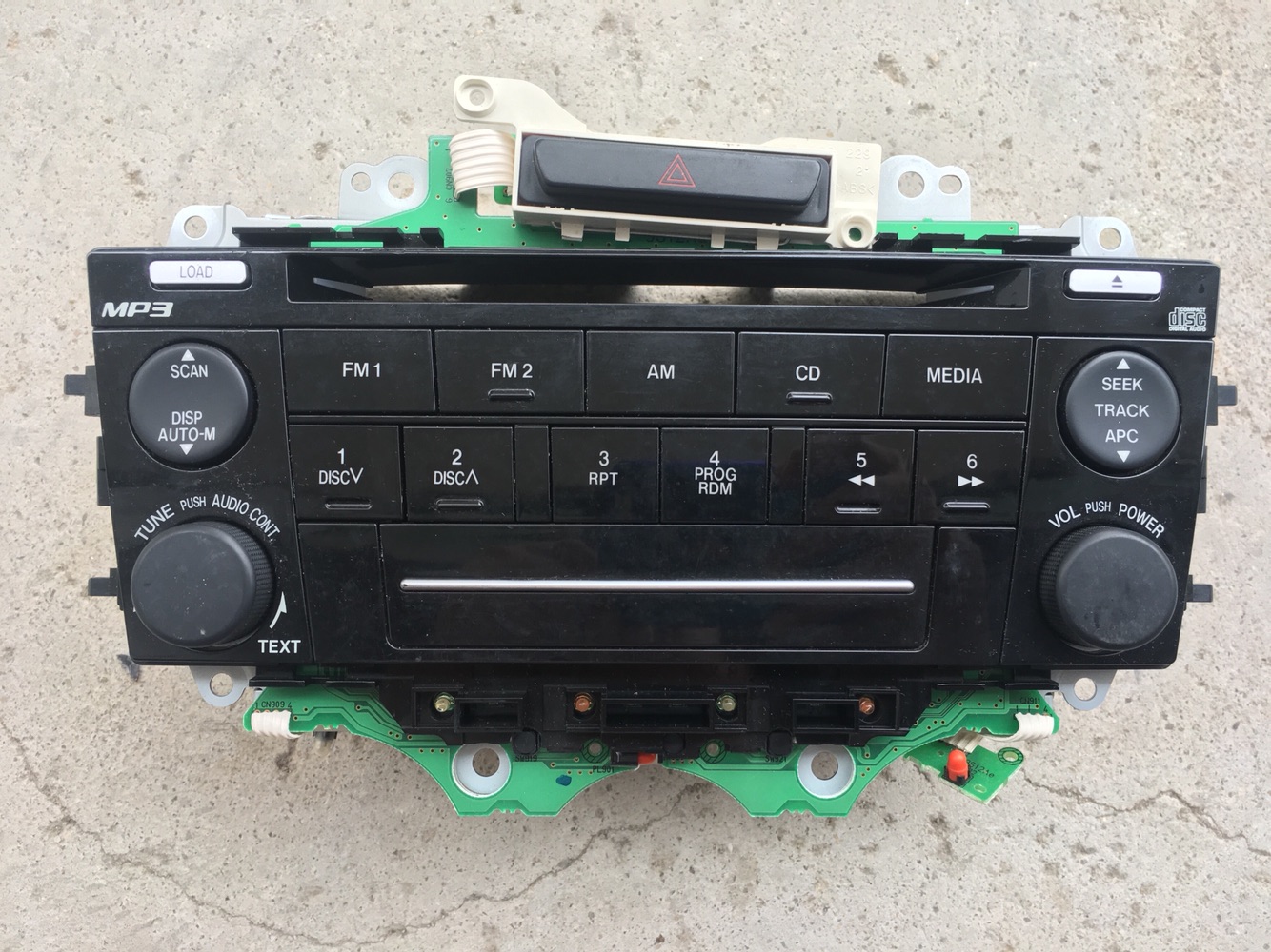 马自达m6原装松下单碟cd手动空调面板马六06-12年面板带电路板
