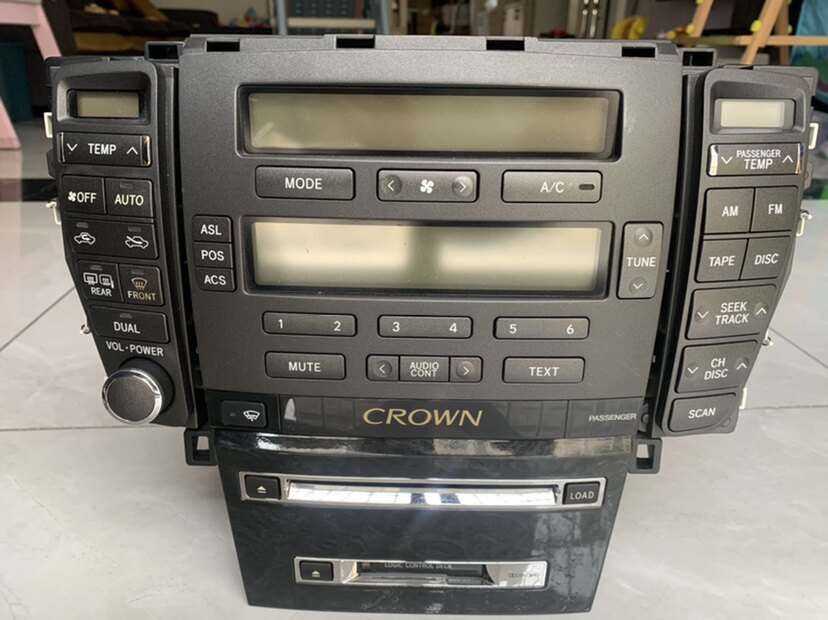 适用丰田皇冠CD主机带空调控制12代皇冠拆车原厂6碟CD原车6碟总成