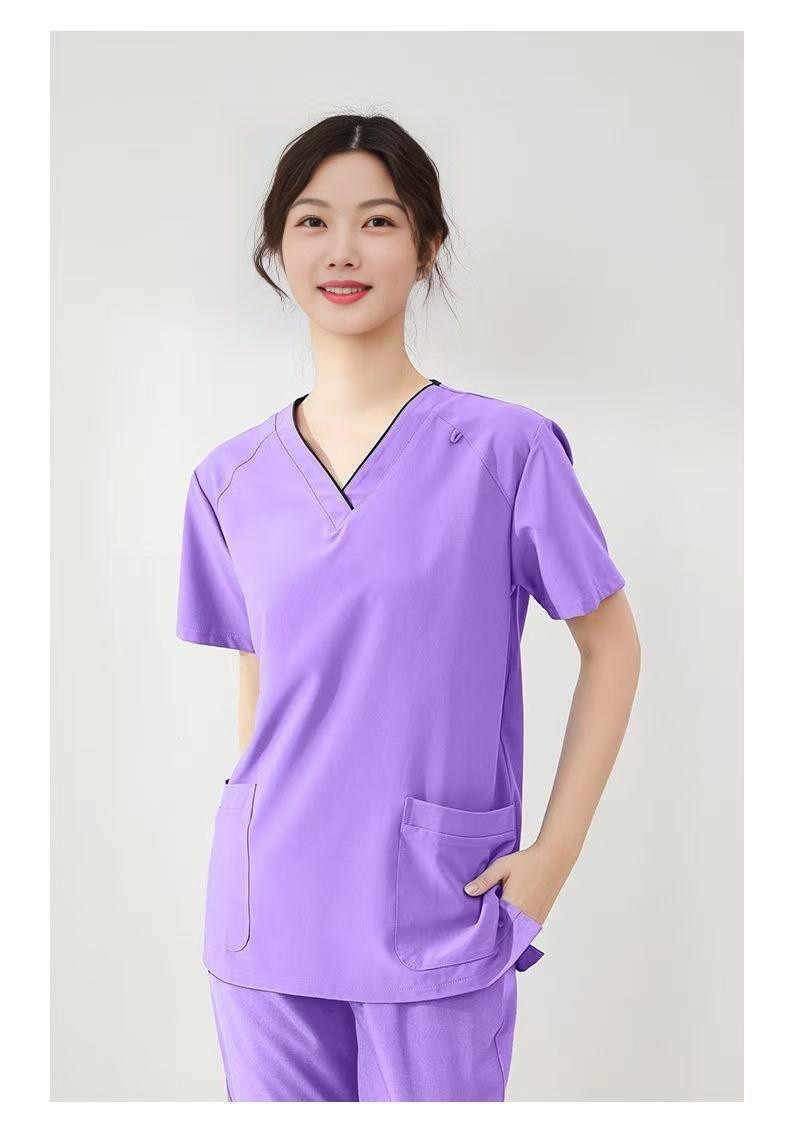 高端洗手衣速干短袖女夏装医美刷手衣口腔科宠物医院工作服抗菌