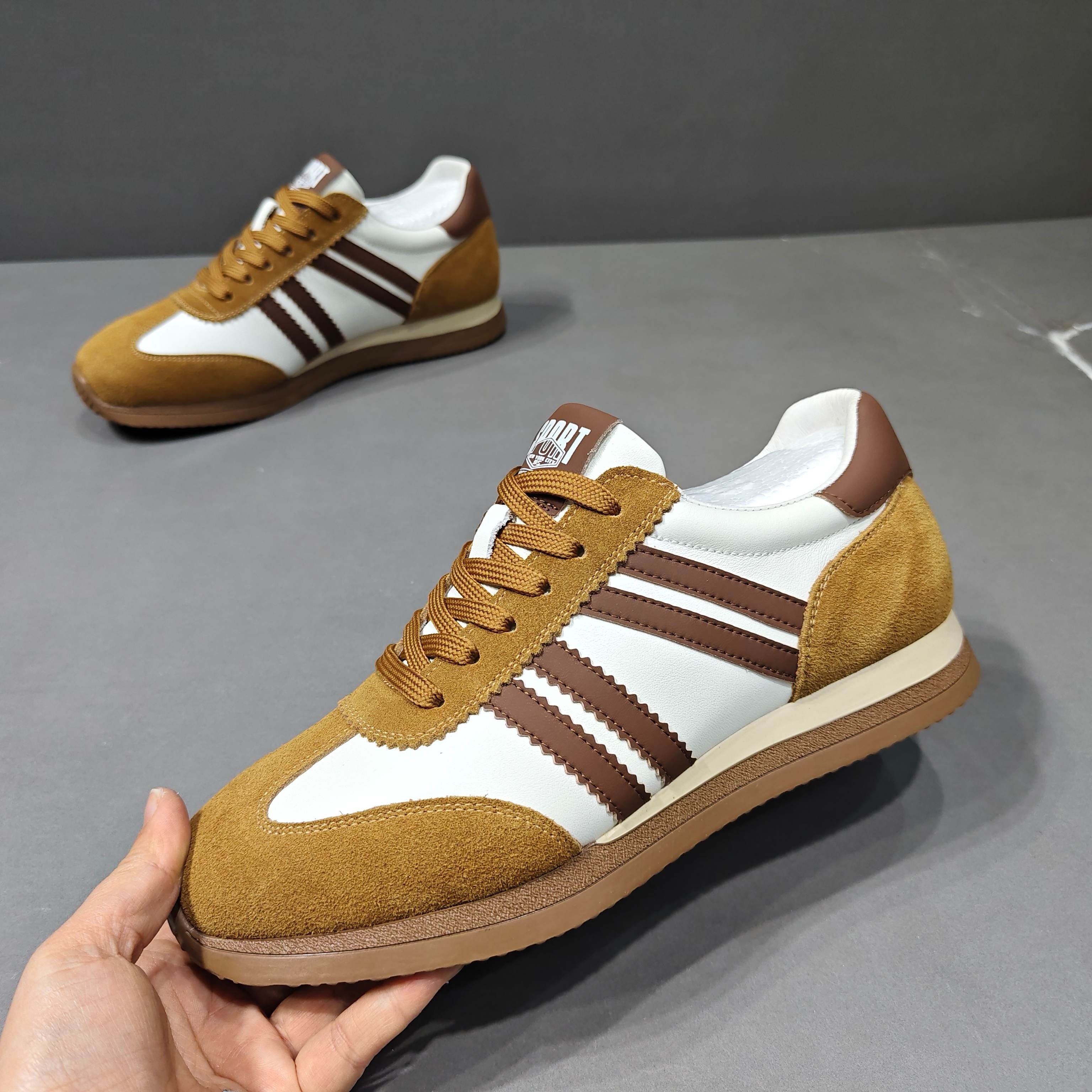 有范男鞋2026春季系带休闲鞋舒适透气轻便不臭脚牛皮时尚潮德训鞋,流行男鞋,德训鞋,淘宝优惠券,粉丝福利购,淘宝优惠卷