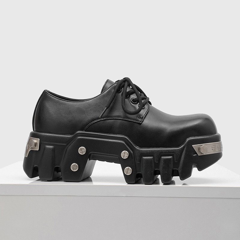 有范男鞋春季厚底小众休闲鞋个性另类机车朋克摇滚发型师潮流皮鞋,流行男鞋,休闲皮鞋,淘宝优惠券,粉丝福利购,淘宝优惠卷