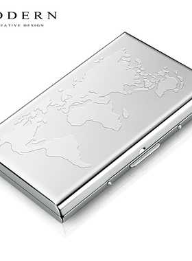 德国MODERN金属卡盒防消磁薄卡包屏蔽NFC防盗刷男女银行卡套RFID