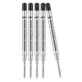 MODERN签字笔笔芯 配件用品宝珠中性水笔替芯0.5mm和0.7mm