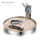 德国MODERN门口玄关鞋 柜钥匙收纳盒进门口不锈钢托盘首饰收纳盒