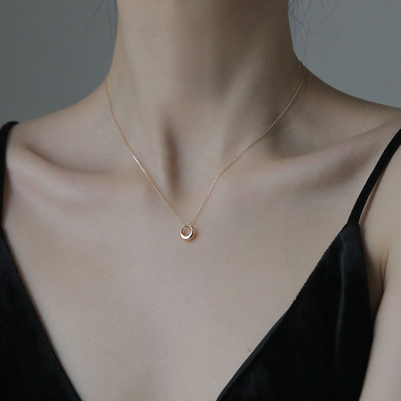 2022新款几何圆圈项链女简约