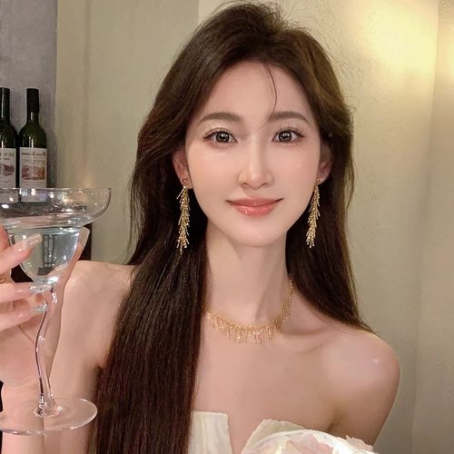 Loga.Py流苏项链女小众设计感精致2024年新款气质锁骨链颈链潮