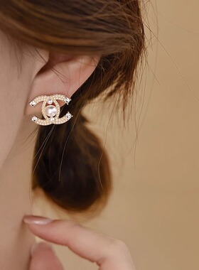 Loga.Py 2025年新款潮耳钉女珍珠耳夹无耳洞小众耳饰时尚气质耳环