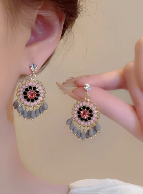 Loga.Py 波西米亚复古民族风流苏耳环女2025新款爆款独特轻奢耳饰