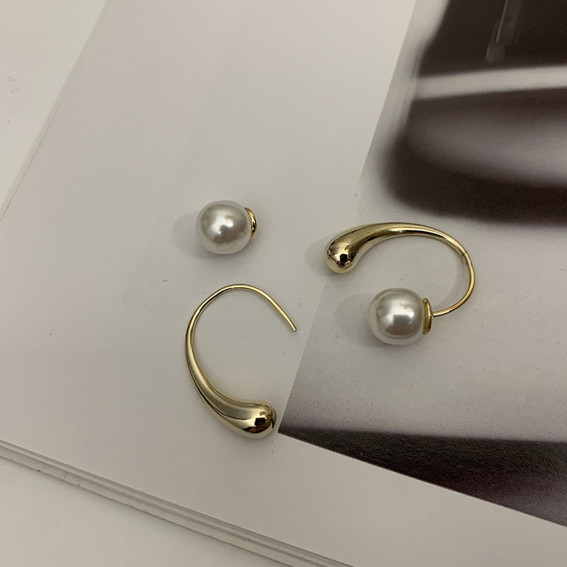 法式简约珍珠耳环女夏2022年