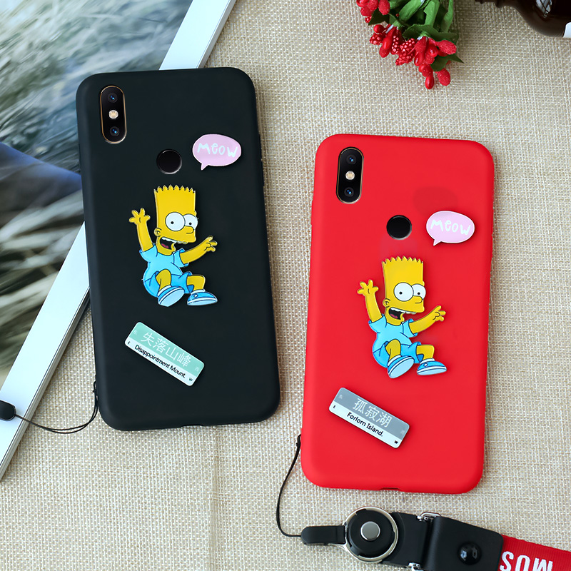 小米note/3手机壳卡通Xiaomi MIX2s软彩壳MIX2保护套MDE5外后盖情侣图案M1X2s全包边超薄防摔辛普森男潮女款