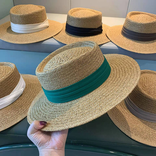 网红法式编织海边夏季草帽