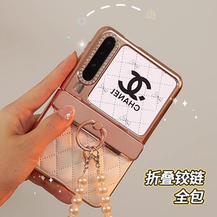 适用华为PuraX典藏版手机壳新款puraXMax保护壳折叠屏轻奢高级感小香风手提链挂绳斜跨防摔镶钻指环扣全包女