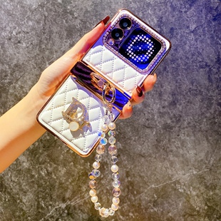 适用华为novaflip/S手机壳新款purax典藏版小折叠屏保护壳高级感轻奢小香风镶钻挂绳斜跨手提链防摔铰链全包