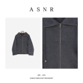 绵羊毛 桑蚕丝 BRAID ZZ同款 拉链双面呢外套10D20251013