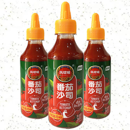 凤球唛番茄沙司265g包邮挤挤装意大利面薯条手抓饼披萨家用番茄酱