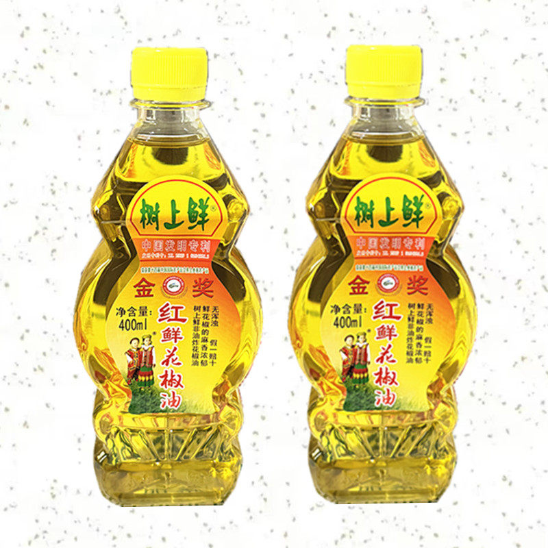 重庆特产树上鲜花椒油400ml家用花椒油特麻特香塑料瓶商用调味