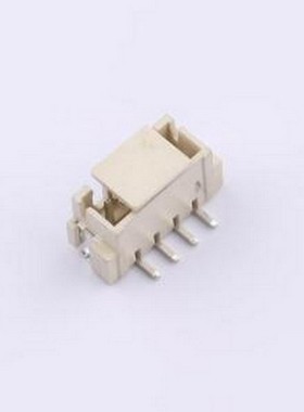 WAFER-XH2.54-4PLT-W1-P 线对板针座 1x4P 间距:2.54mm 立贴 SMD,