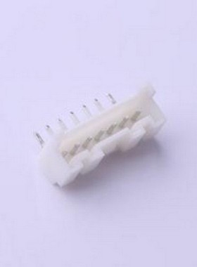 HX20018-7WA 线对板针座 1x7P 间距:2mm 弯插 白色 弯插,P=2mm