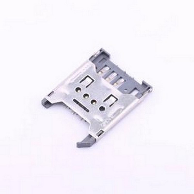SIM-08A SIM卡连接器 翻盖式 MiniSIM卡 卡座 SMD