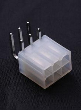 FWF42003-D06B22TK 线对板针座 板装插座 4.2mm 插件 90° 6位(实