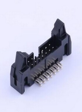 X9555WR-2x07A-PTV01 IDC刺破式连接器(牛角/简牛) PBT料,黑色,长