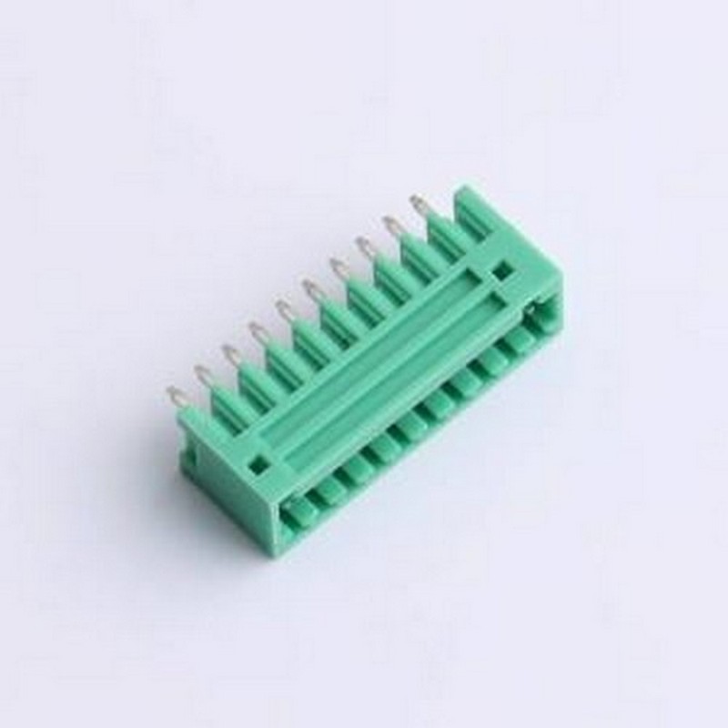 MX2EDGVC-2.54-10P-GN01-Cu-A 插拔式接线端子 1x10P 2.54mm 排数