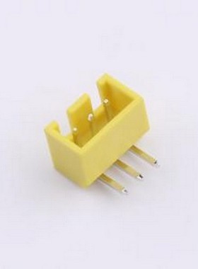 WF-1B254B3P-Y 线对板针座 间距2.54mm 弯插 带扣 黄色 1x3P 弯插