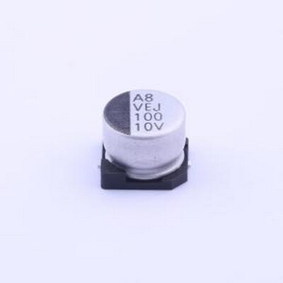 VEJ101M1ATR-0806 贴片型铝电解电容 100uF ±20% 10V SMD,D8xL6.