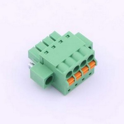 JL15EDGKDM-35004G01 插拔式接线端子 螺丝固定 1x4P 3.5mm 排数: