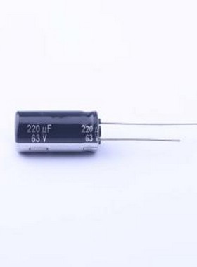 EEUEB1J221 直插铝电解电容 220uF ±20% 63V 插件,D10xL20mm