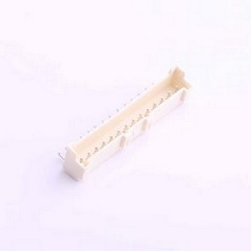 HX25066-14WAP 线对板针座 1x14P 间距:2.5mm 弯插 米黄 弯插,P=2