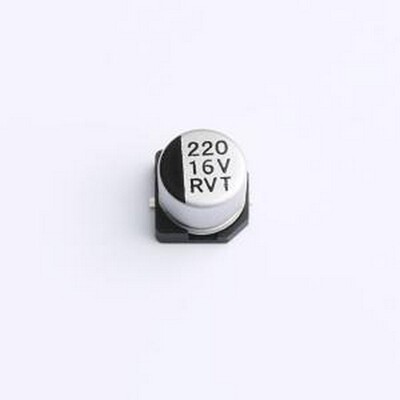 RVT1C221M0605 贴片型铝电解电容 220uF ±20% 16V SMD,D6.3XL5.4