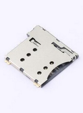 HX MICRO SIM 6P H1.35 SIM卡连接器 自弹式 MicroSIM卡 卡座 SMD
